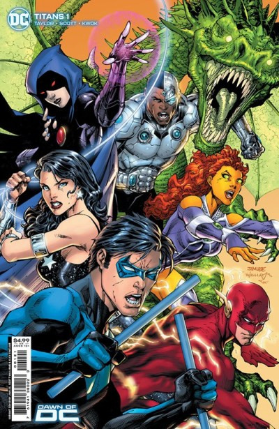 TITANS 1 CVR B JIM LEE CARD STOCK VAR