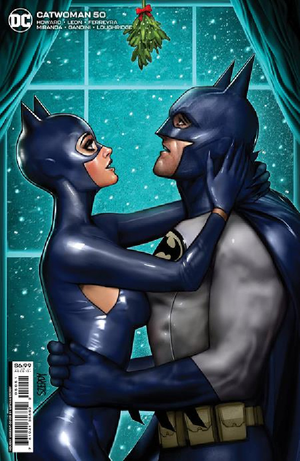 CATWOMAN 50 CVR D NATHAN SZERDY HOLIDAY CARD STOCK VAR