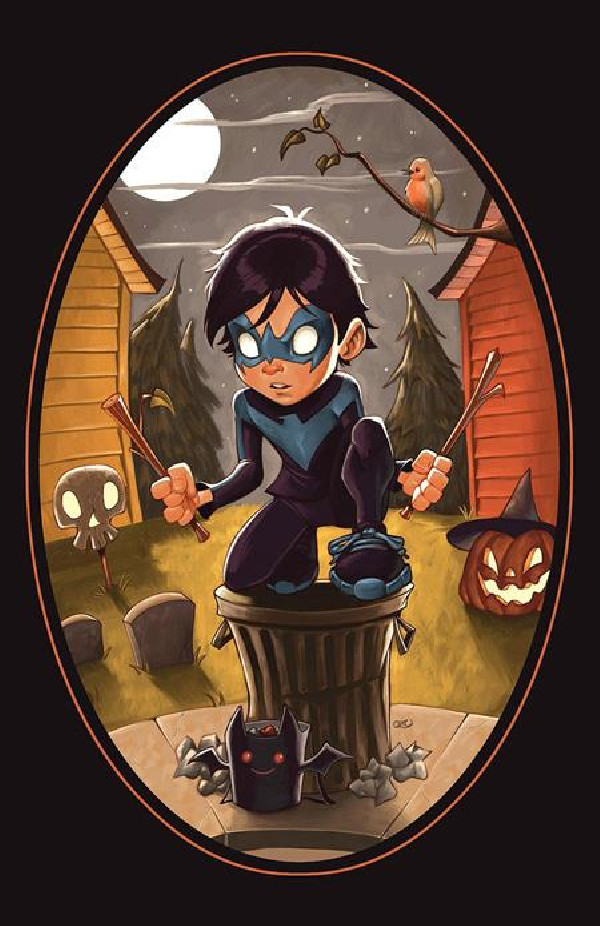 NIGHTWING 107 CVR F CHRISSIE ZULLO TRICK OR TREAT CARD STOCK VAR