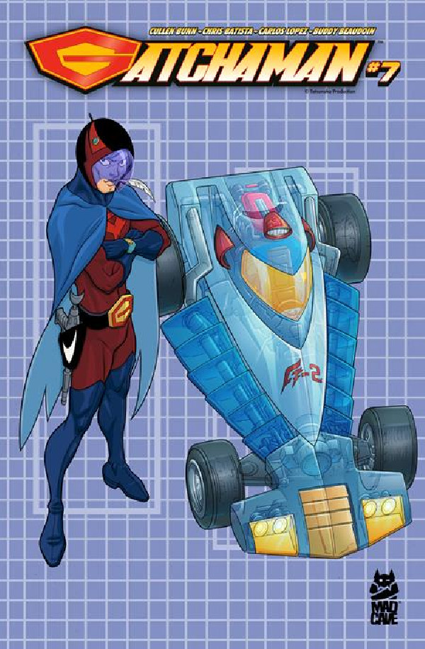 GATCHAMAN 7 CVR B CHRIS BATISTA BLUEPRINT JOE AND G-2 VAR