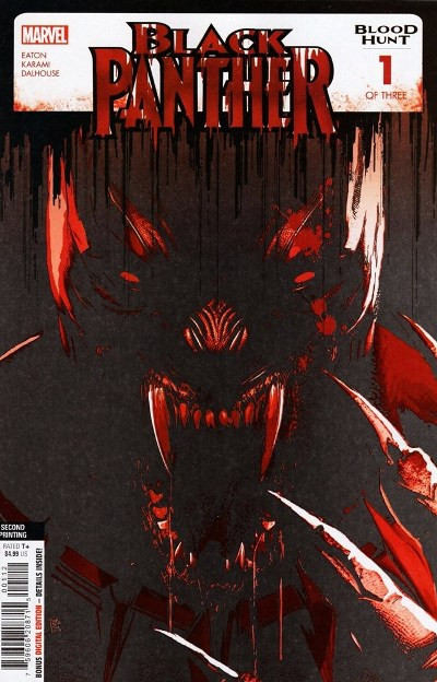 BLACK PANTHER: BLOOD HUNT 1  BLOOD SOAKED 2nd PRINTING VARIANT