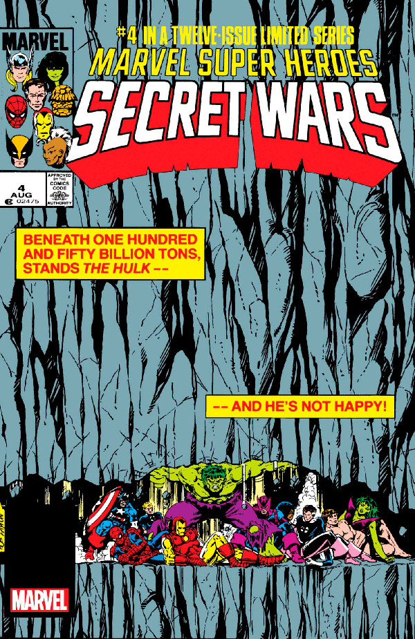 MARVEL SUPER HEROES SECRET WARS 4 FACSIMILE EDITION