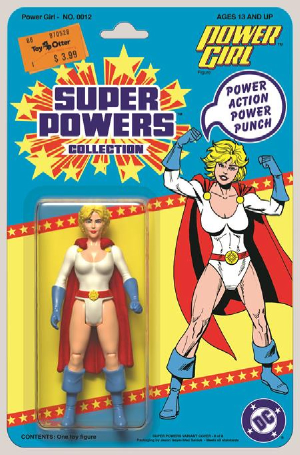 POWER GIRL 12 CVR D JASON GEYER & ALEX SAVIUK DC SUPER POWERS CARD STOCK VAR