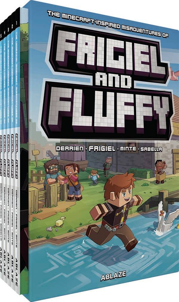 MINECRAFT MISADV OF FRIGIEL & FLUFFY VOL 1-5 BOX SET