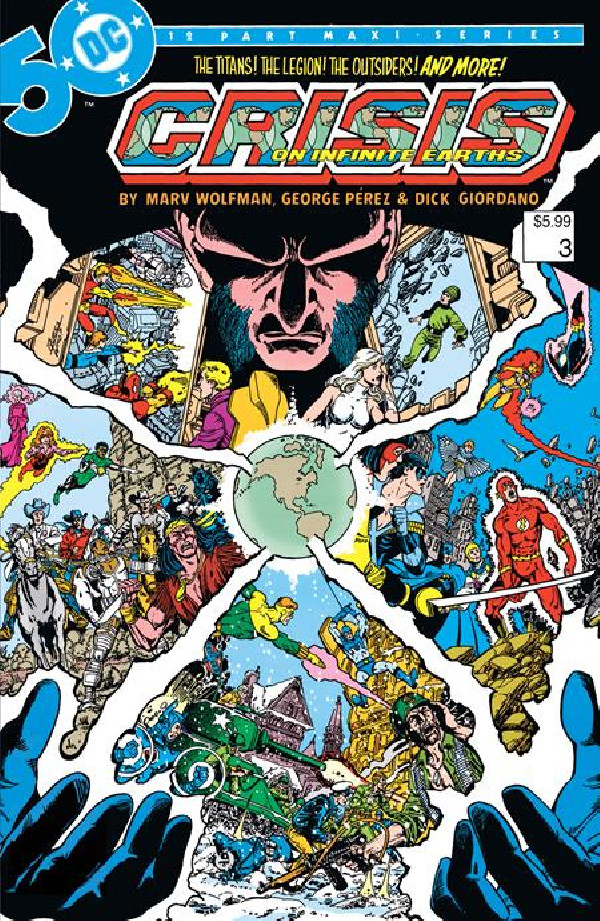 CRISIS ON INFINITE EARTHS 3 (OF 12) FACSIMILE EDITION CVR B GEORGE PEREZ FOIL VAR