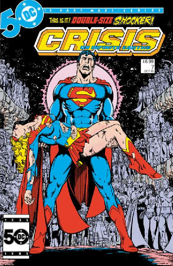 CRISIS ON INFINITE EARTHS 7 FACSIMILE EDITION CVR B GEORGE PEREZ FOIL VAR