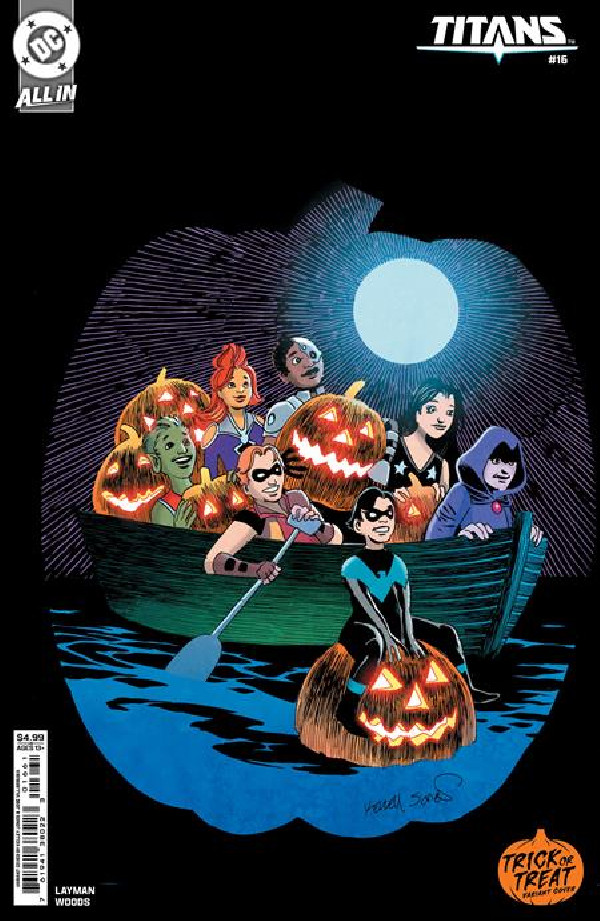 TITANS 16 CVR D KELLEY JONES TRICK OR TREAT CARD STOCK VAR