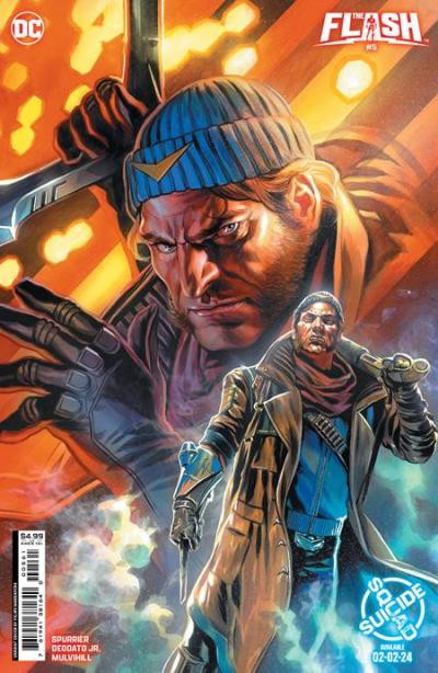 FLASH 5 CVR F FELIPE MASSAFERA SUICIDE SQUAD KILL ARKHAM ASYLUM CAPTAIN BOOMERANG CARD STOCK VARIANT