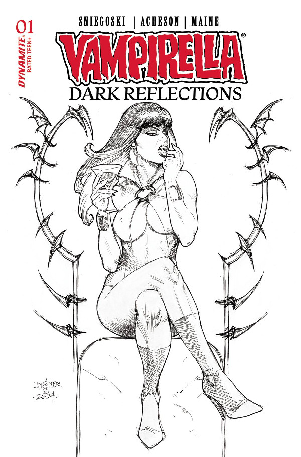 VAMPIRELLA DARK REFLECTIONS 1 CVR M 10 COPY INCV LINSNER LI