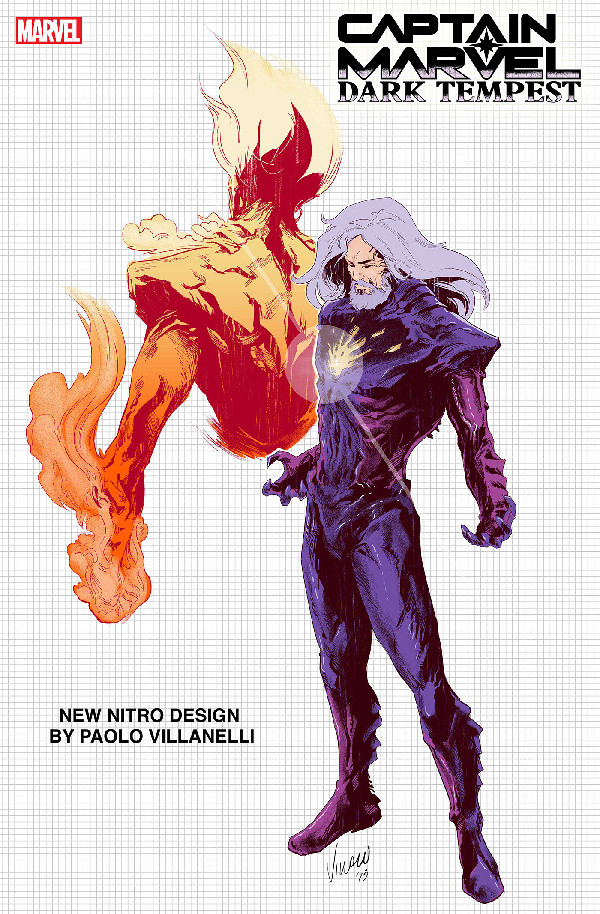 CAPTAIN MARVEL: DARK TEMPEST 2 PAOLO VILLANELLI DESIGN VARIANT