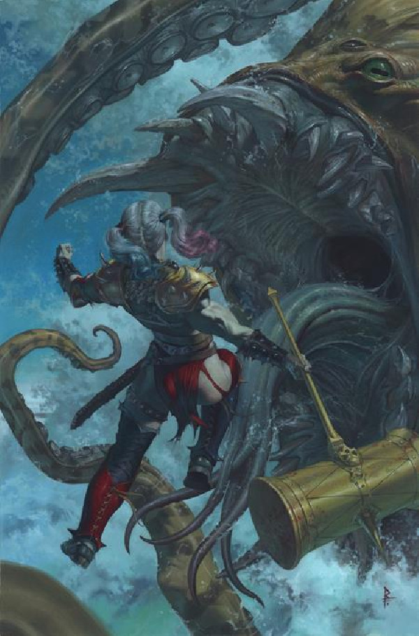 HARLEY QUINN 43 CVR C RICCARDO FEDERICI CARD STOCK VAR