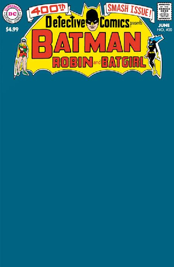 DETECTIVE COMICS 400 FACSIMILE EDITION CVR C BLANK VAR