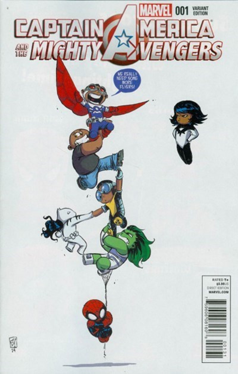 CAPTAIN AMERICA AND MIGHTY AVENGERS 1 YOUNG VARIANT EDITION