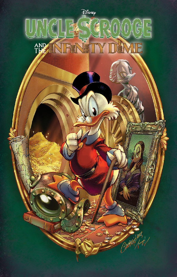 UNCLE SCROOGE AND THE INFINITY DIME GALLERY EDITION J. SCOTT CAMPBELL COVER [DM ONLY]