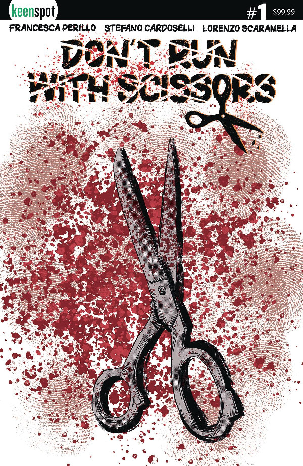 DONT RUN WITH SCISSORS 1 CVR E CARDOSELLI METAL