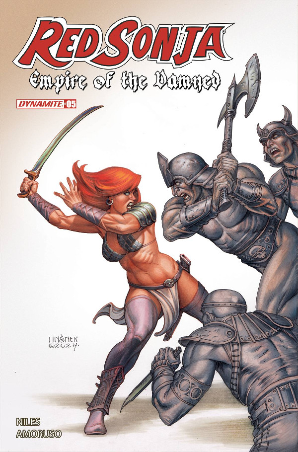 RED SONJA EMPIRE DAMNED 5 CVR B LINSNER