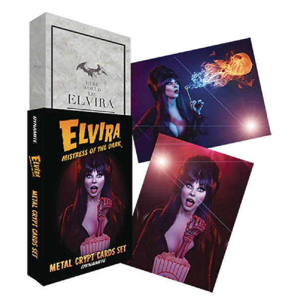 ELVIRA METAL CRYPT CARDS