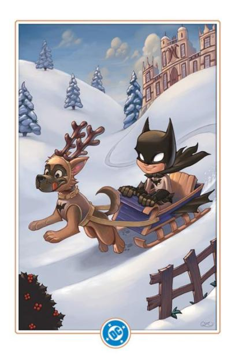 BATMAN 155 CVR G CHRISSIE ZULLO DC WINTER WONDERLAND CARD STOCK VARIANT