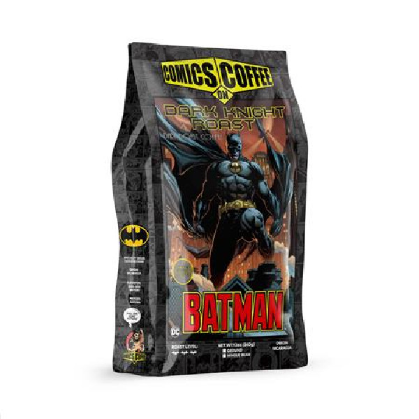 COMICS ON COFFEE BATMAN DARK KNIGHT ROAST 12OZ BAG