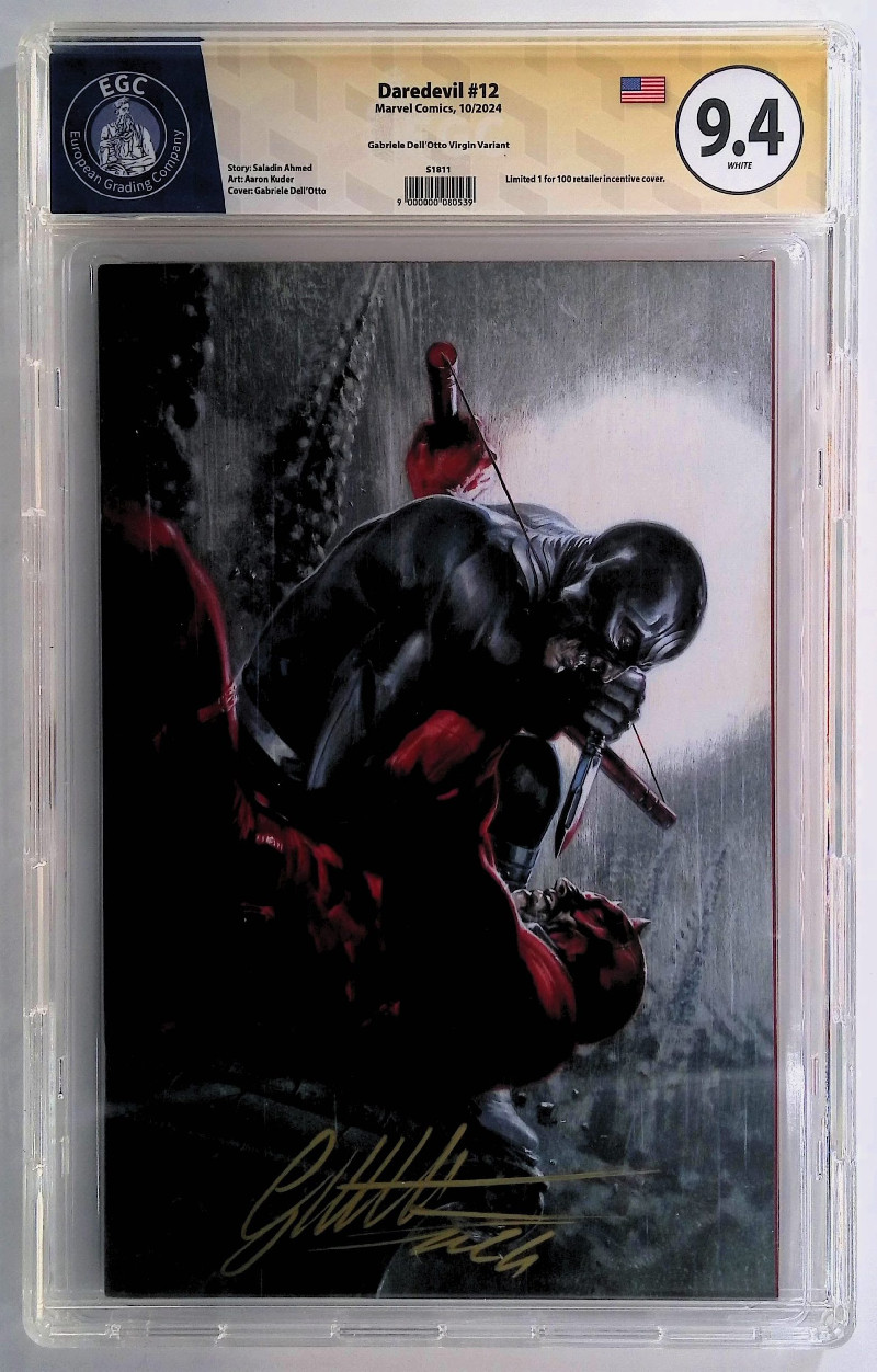 DAREDEVIL 12 GABRIELE DELL'OTTO VIRGIN VARIANT GRADED