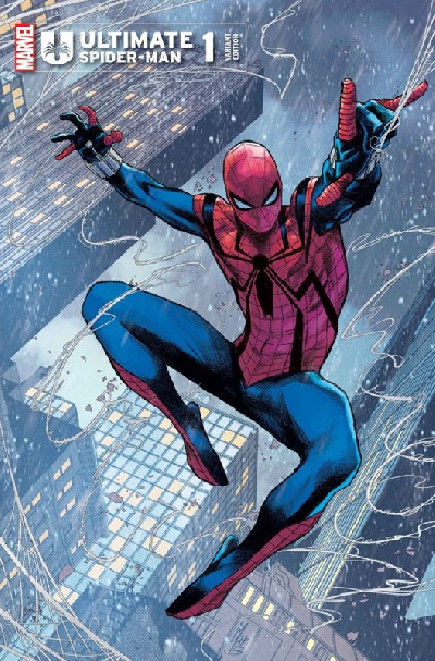 ULTIMATE SPIDER-MAN 1 MARCO CHECCHETTO COSTUME TEASE VARIANT B