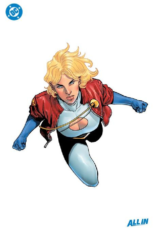 POWER GIRL 14 CVR D DANIEL SAMPERE ALL IN FOIL VAR