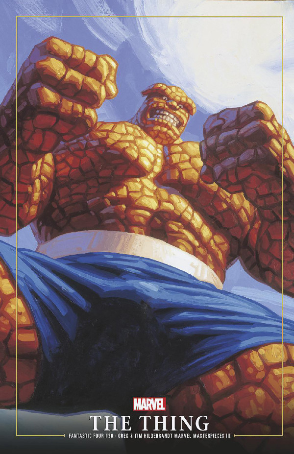 FANTASTIC FOUR 20 GREG AND TIM HILDEBRANDT THE THING MARVEL MASTERPIECES III VA RIANT