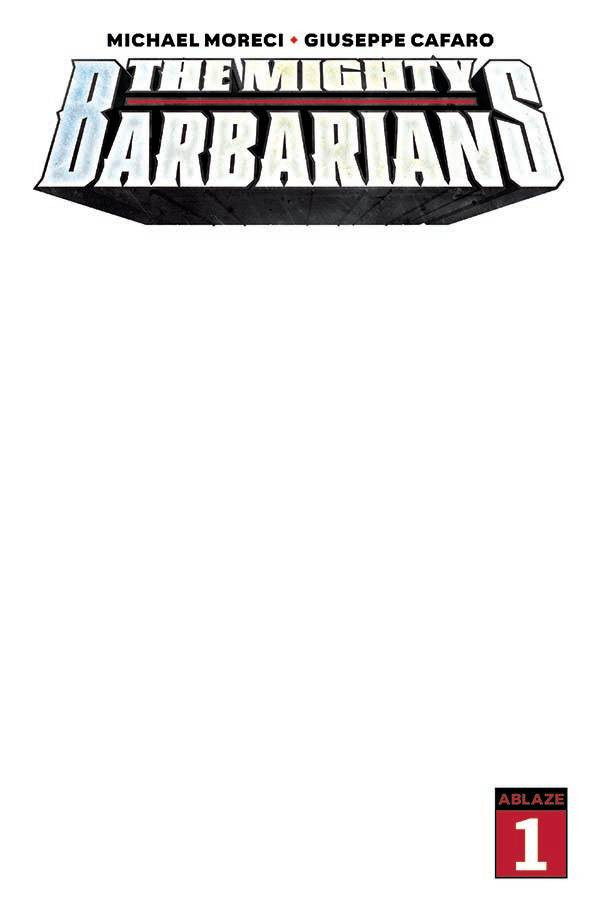 MIGHTY BARBARIANS 1 BLANK COVER ED (MR)