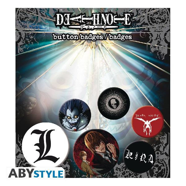 DEATH NOTE 6PC BADGE PACK