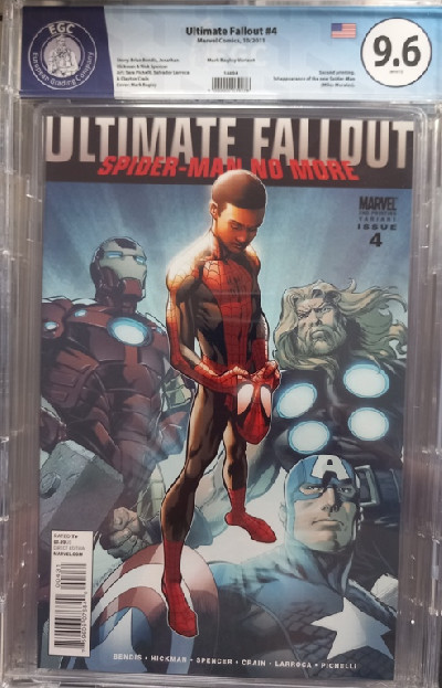 ULTIMATE FALLOUT 4 2ND PRINTING BAGLEY VARIANT GRADED 9.6