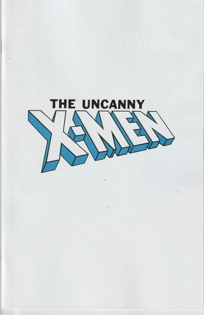 UNCANNY X-MEN 1 LOGO VARIANT