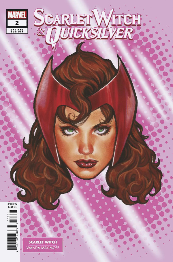 SCARLET WITCH & QUICKSILVER 2 MARK BROOKS HEADSHOT VARIANT