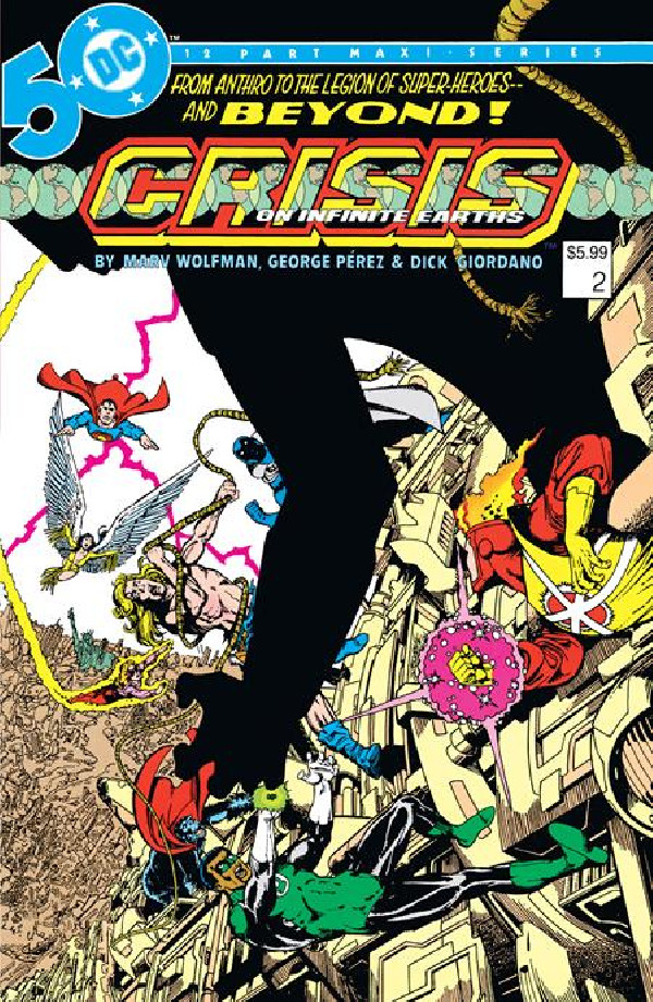 CRISIS ON INFINITE EARTHS 2 (OF 12) FACSIMILE EDITION CVR B GEORGE PEREZ FOIL VAR