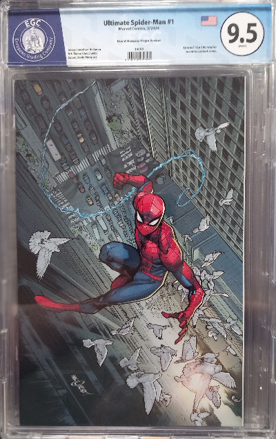 ULTIMATE SPIDER-MAN 1 DAVID MARQUEZ VIRGIN VARIANT GRADED 9.5