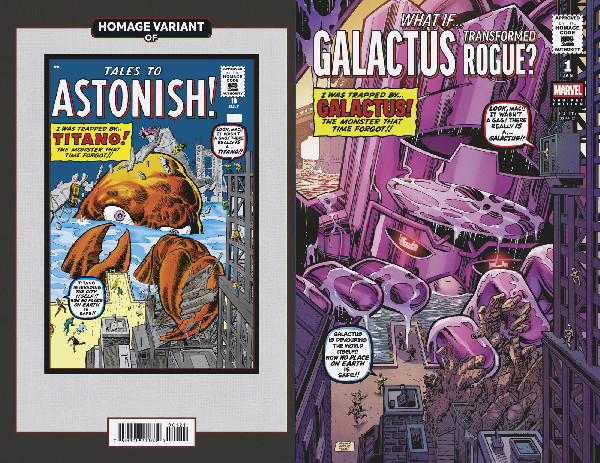 WHAT IF...? GALACTUS: GALACTUS TRANSFORMED ROGUE? 1 DAN JURGENS SCI-FI HOMAGE V ARIANT