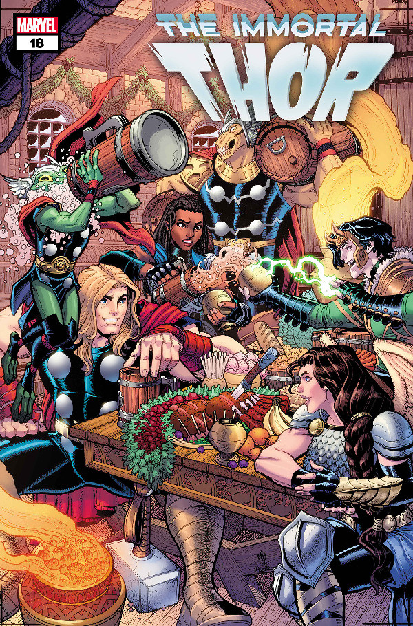 IMMORTAL THOR 18 NICK BRADSHAW WINTER HOLIDAY VARIANT