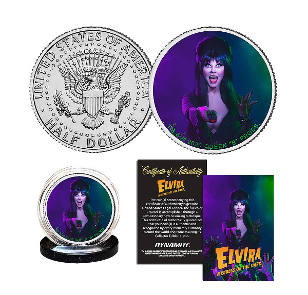 ELVIRA COLL HALF DOLLAR COIN BLUE