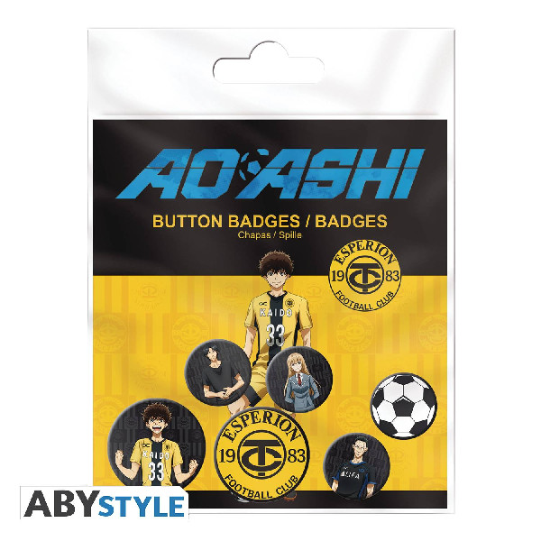 AO ASHI CHARACTERS 6PC BADGE PACK