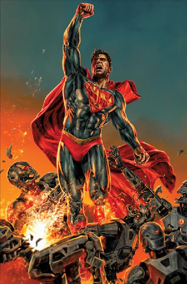 SUPERMAN 9 CVR B LEE BERMEJO CARD STOCK VAR