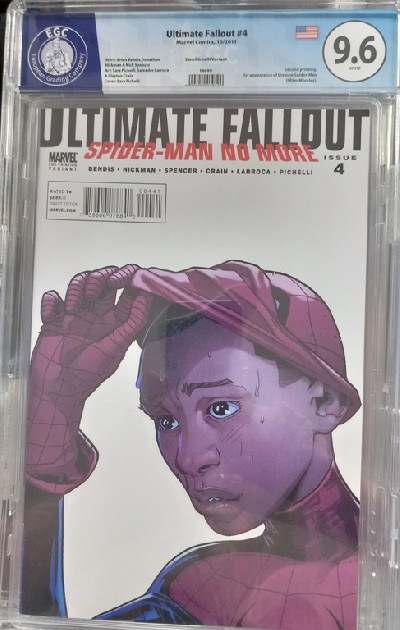 ULTIMATE FALLOUT 4 2ND PRINTING PICHELLI VARIANT GRADED 9.6