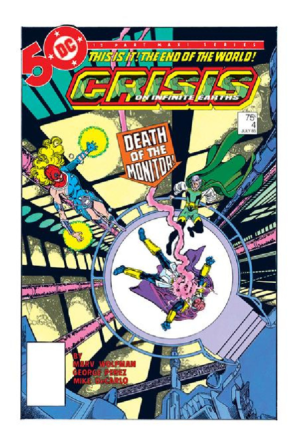 CRISIS ON INFINITE EARTHS 4 FACSIMILE EDITION CVR B GEORGE PEREZ FOIL VAR