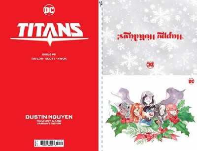 TITANS 5 CVR D DUSTIN NGUYEN DC HOLIDAY CARD SPECIAL EDITION VAR