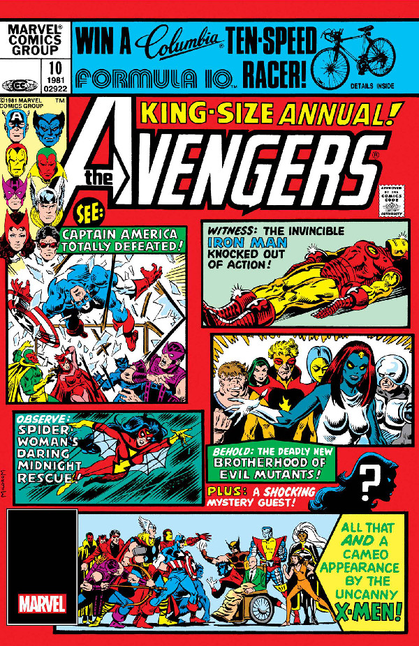 AVENGERS ANNUAL 10 FACSIMILE EDITION FOIL VARIANT