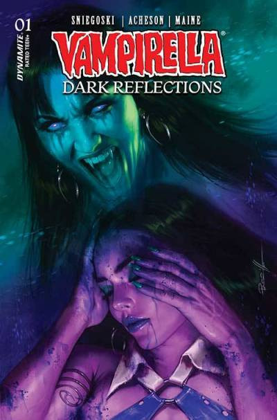 VAMPIRELLA DARK REFLECTIONS 1 CVR V PARRILLO ULTRAVIOLET VARIANT