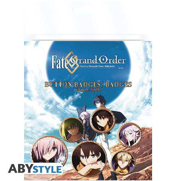 FATE GRAND ORDER BABYLONIA 6PC BADGE PACK