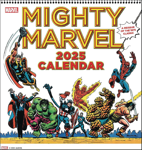 MIGHTY MARVEL 2025 WALL CAL REISSUE 1975 CAL