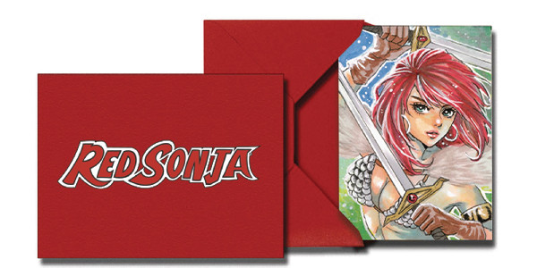 RED SONJA 50TH ANN SKETCH CARD