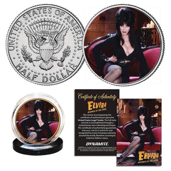 ELVIRA JFK HALFDOLLAR COLL COIN RED