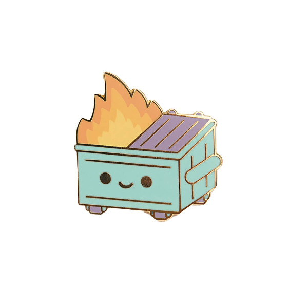 DUMPSTER FIRE PASTEL 1.2IN ENAMEL PIN