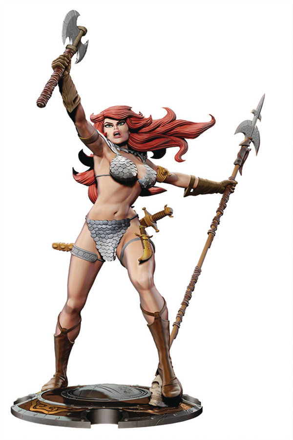 RED SONJA 45TH ANNIVERSARY STATUE DIAMOND EYE PROOF